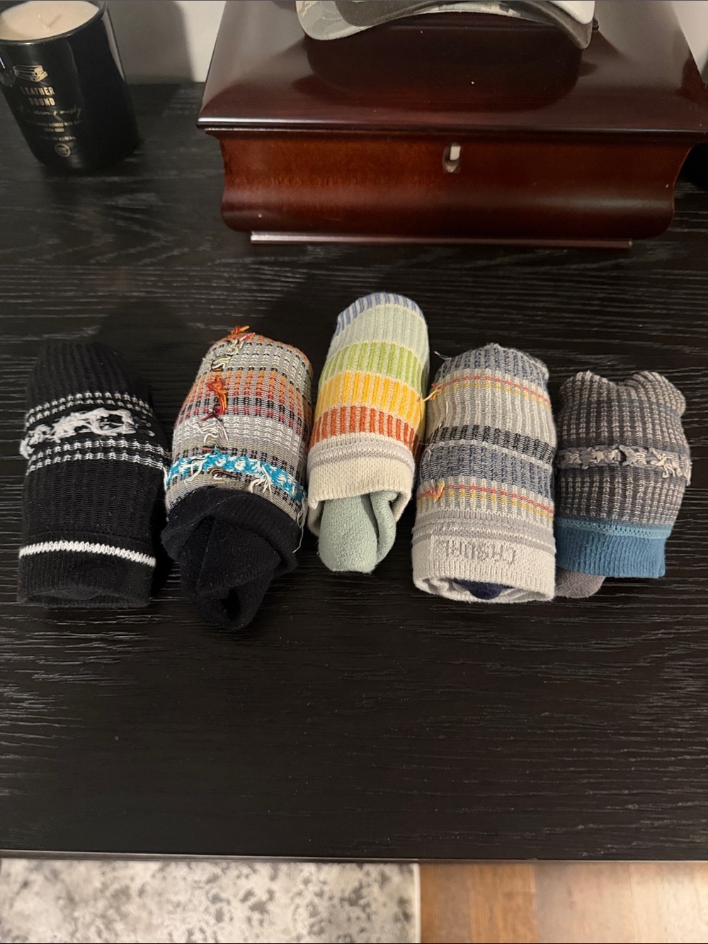 Stance Men's Assorted Striped Crew Socks - Black, Gray, Blue, Green, Multicolor